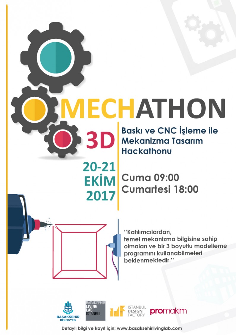 MECHATHON: 3D Baskı ve CNC işleme ile Mekanizma Tasarım Hackathonu