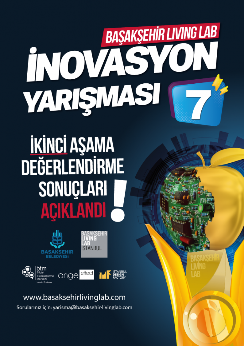 Başakşehir Living Lab İnovasyon Yarışması 7 – 2. Aşamayı Geçen Proje Rumuzları
